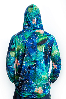 Гольфстрим (Gulf stream) лонгслив с капюшоном GRAYLING (щука риф) GRLS-04BL