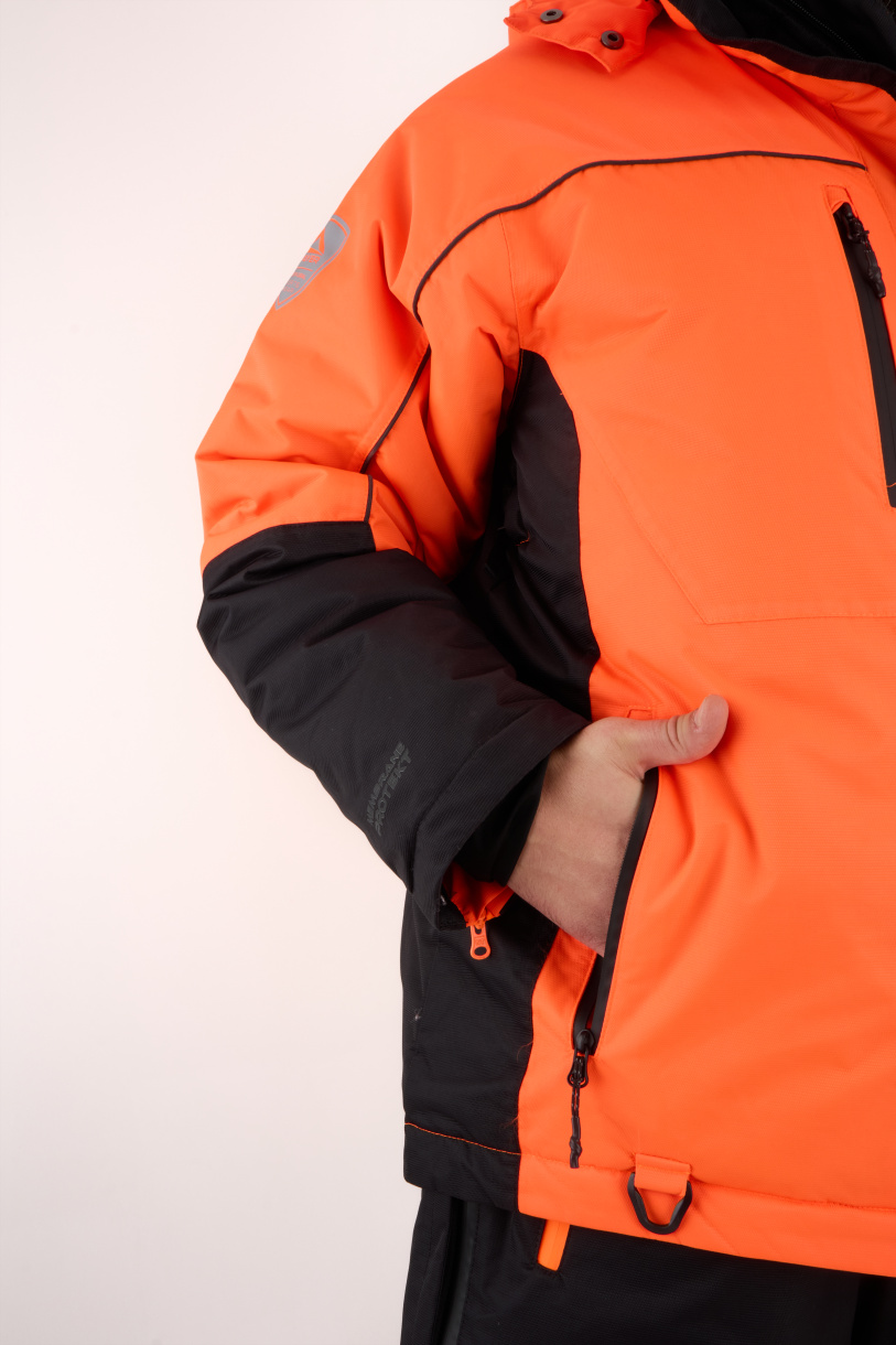 Кайт костюм PAYER, зимний -35, черный-оранжевый