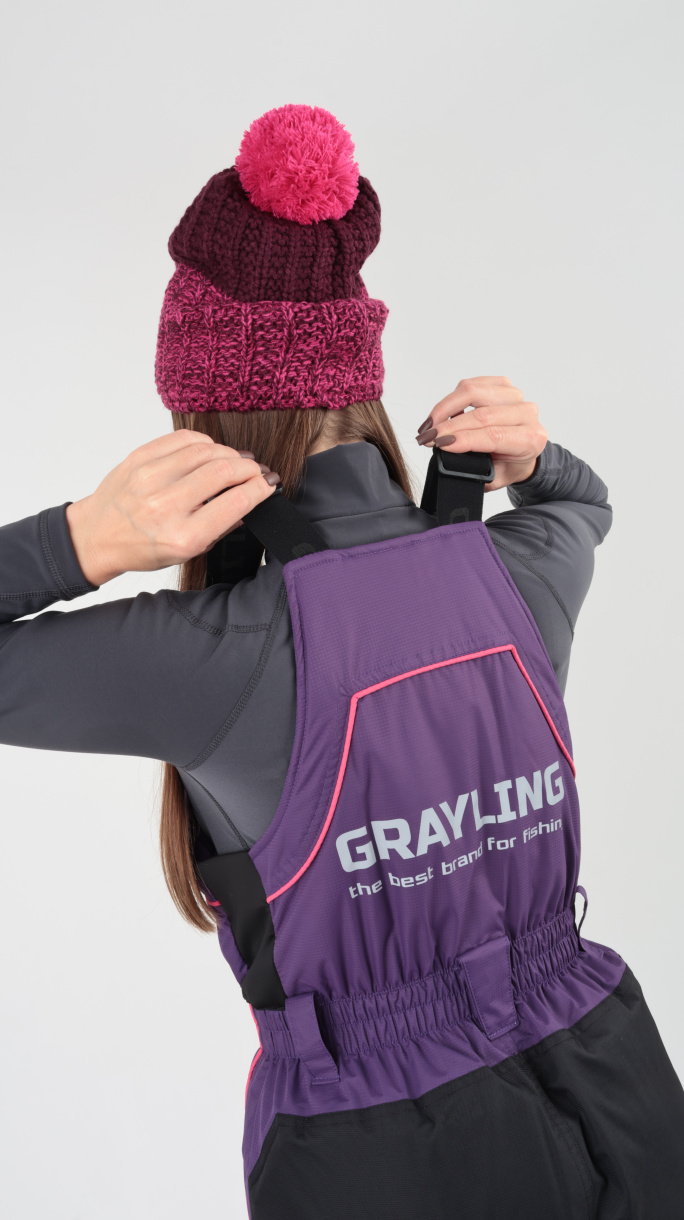Камчатка МАГМА женский костюм для рыбалки GRAYLING зимний, фиолетовый