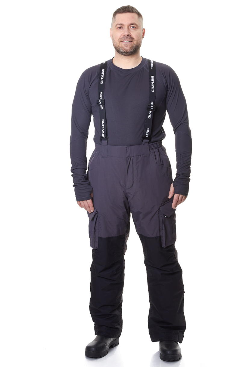 Тугур костюм для рыбалки GRAYLING, зимний -15, серый
